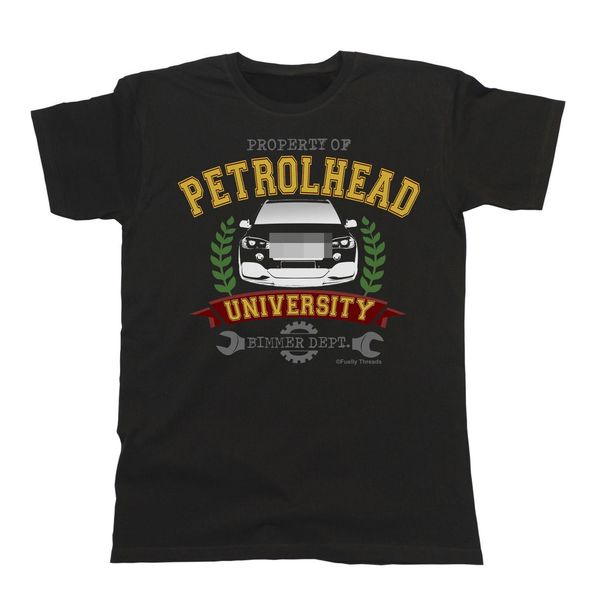 

2019 new fashion cool tee shirt mens car t-shirt property of petrolhead university dept. german car fans x5 gift custom t-shirt