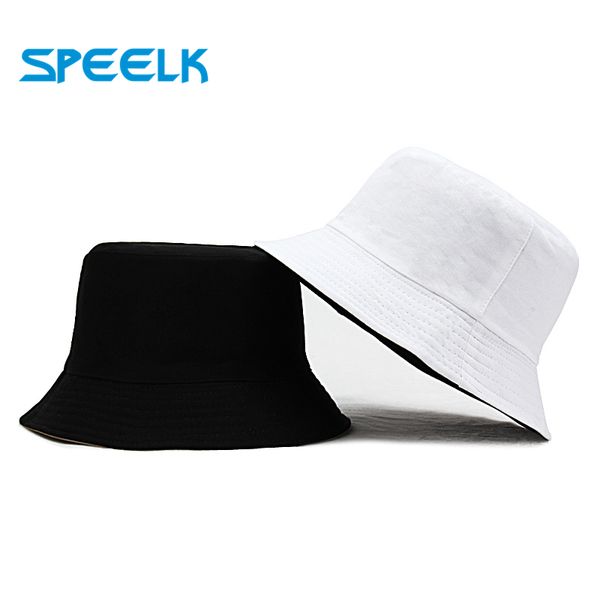 

cloches sun hats women summer double side bucket hat men pure color sunbonnet fedoras outdoor fisherman visor basin cap, Blue;gray