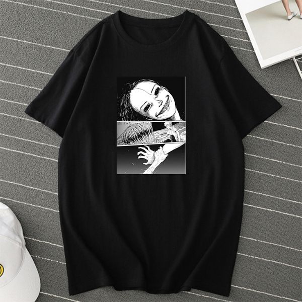 

horror japanese anime t shirt men women clothing tomie junji ito funny t shirts 90s summer short sleeve tee female t-shirt