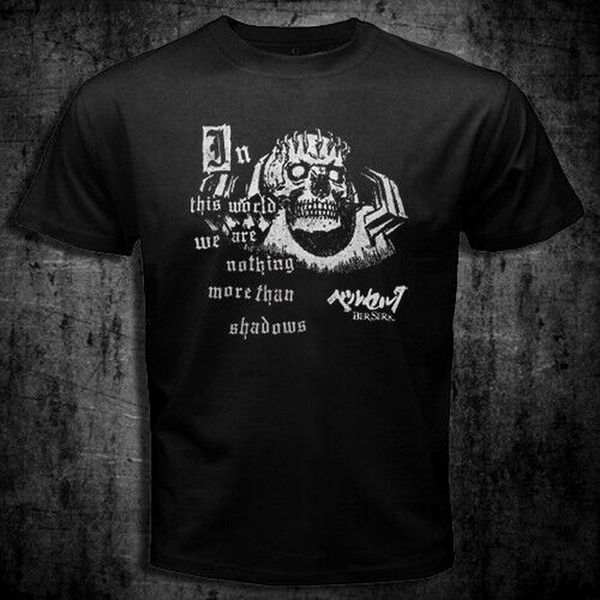 

new berserk guts japan anime manga skull knight black t-shirt tee tee shirt ing