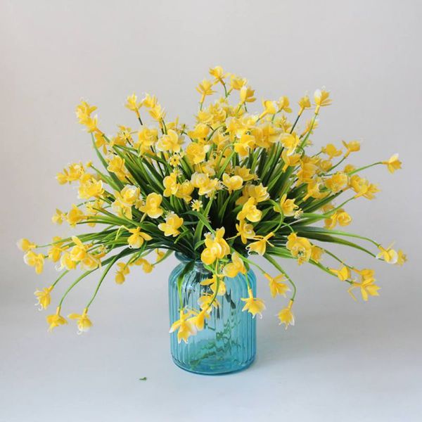 

4pcs/set artificial butterfly orchid flower branch fake flower plant for wedding decoration artificial flowers home garen decor