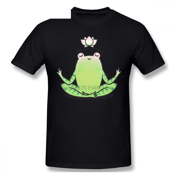 

zen yoga frog men t shirt плюс размер хлопка с коротким рукавом на заказ футболки мужчин