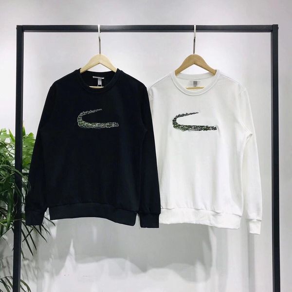 

men women tracksuit with animal pattern autumn winter spring pullover hoodie+pants two pieces set black white with labels size -2xl, Gray