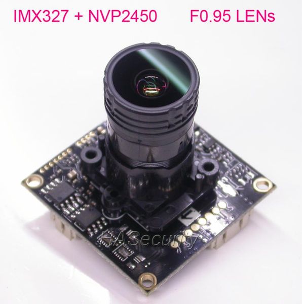

hdr (wdr) ahd-h / cvbs f0.95 lens 1/2.8" starvis imx327 cmos + nvp2450 cctv camera pcb board module +osd cable +irc (utc