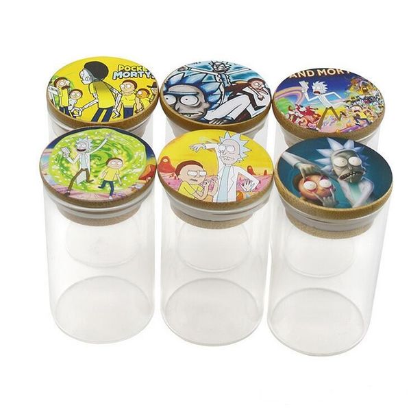 

glass jar with sealed cover dry herb pill box moistureproof airtight storage case smoking stash jar cans 2 sizes