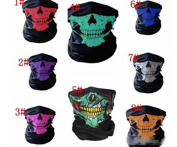 

outdoor seamless magic skull scarf face mask scarf cycling riding masks warm neckerchief outdoor facial mask ib634
