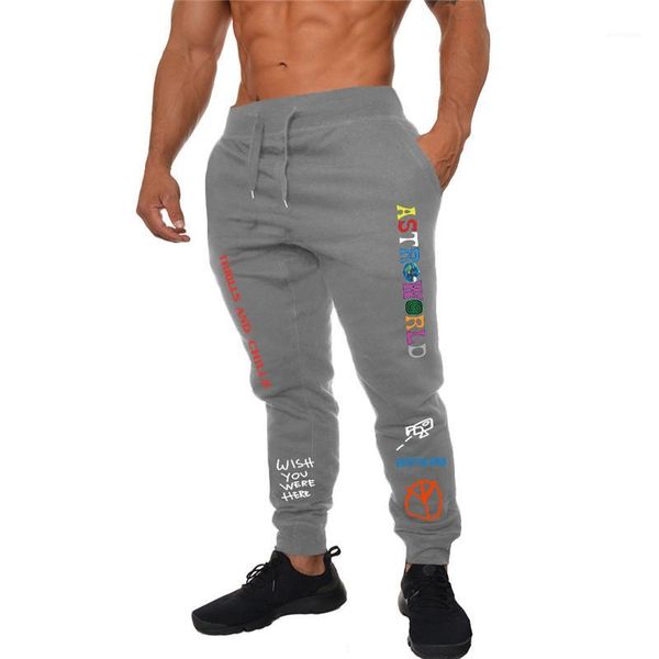 

print man pants with belt designer man motion pants casual celestial world hemme trousers letter astr world, Black