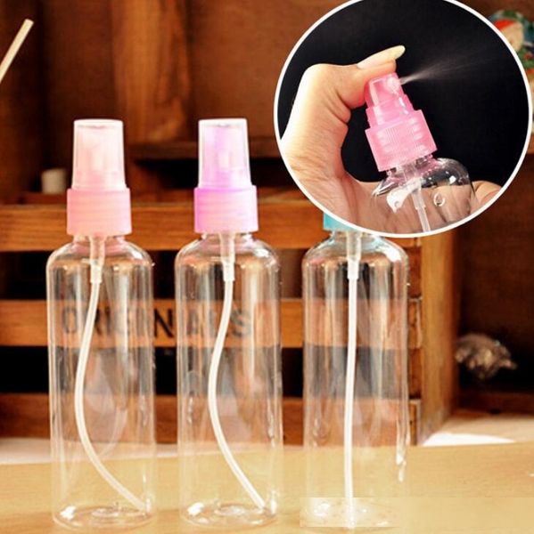 

100ml travel transparent small empty plastic perfume atomizer spray bottle make up tool color send randomly lx1355