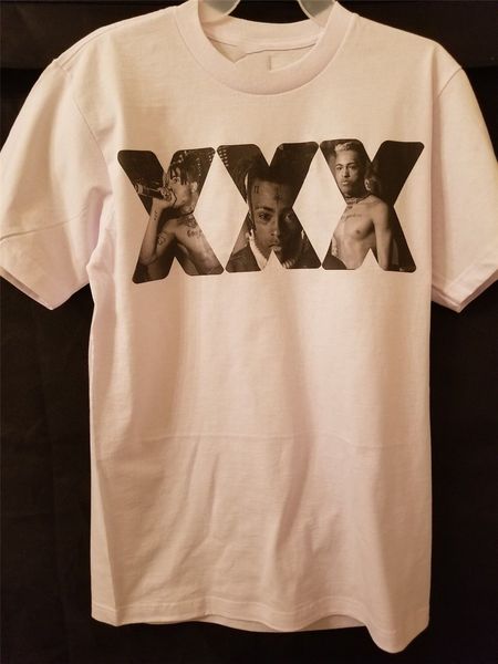 

xxxtentacion tribute t- shirt graphic tee shirt hip hop rapper r.i.p. latest new style tee shirt