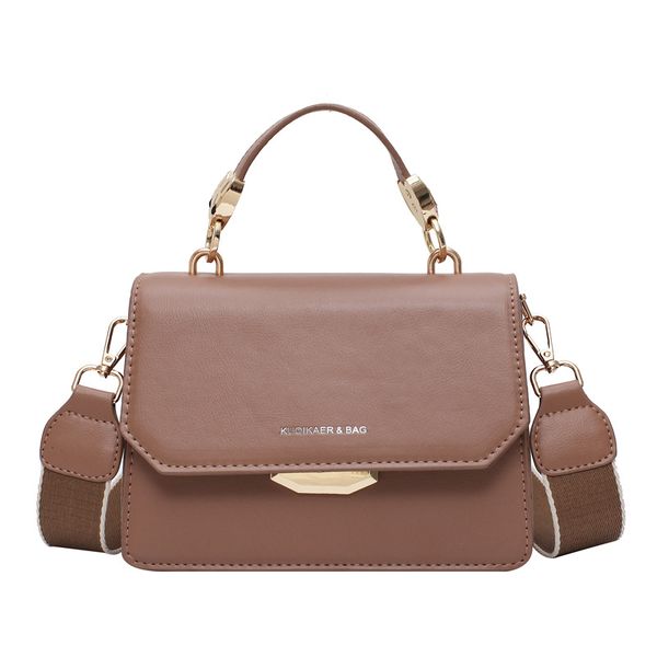 

2020 new women's bag wild foreign messenger bag fashion wide shoulder strap shoulder fashion portable small square