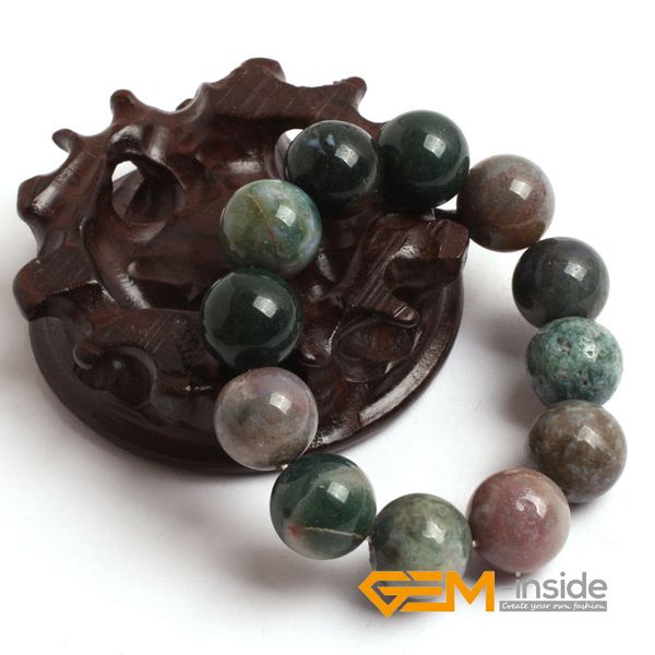 

natural agates handmade stone beaded bracelet jewelry for men & women 7 inch natural stone reiki healing energy bracelet, Black