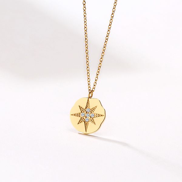 

women jewelry, gold sun flower pendant necklace in stainless steel, Silver