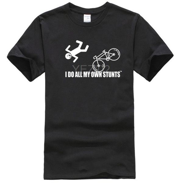 

funny t shirt i do all my own stunts bicycle bike tshirt t-shirt birthday