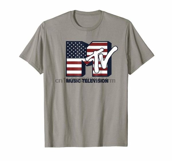 

clothing mtv logo american flag graphic t shirt 8431