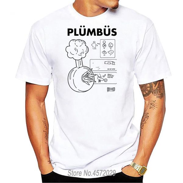 

смешные футболки plumbus инструкция напечатанных тройников мужской o шея короткого рукав одежда классические мужчины fun футболки