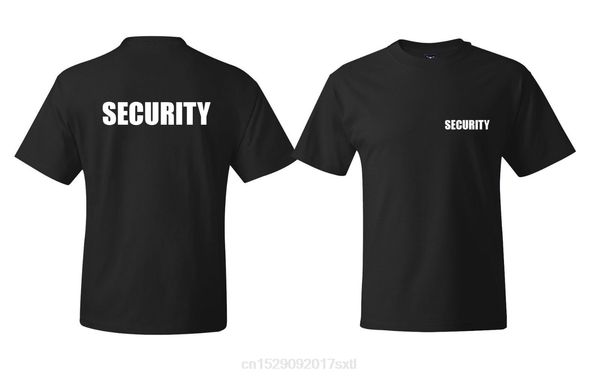 

security s t-shirt event staff double sided quality casual men t shirts men ing