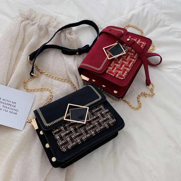 

luxurys designers bags high-end western style womens bag 2020 popular new fashion all-match messenger bag chain fashion