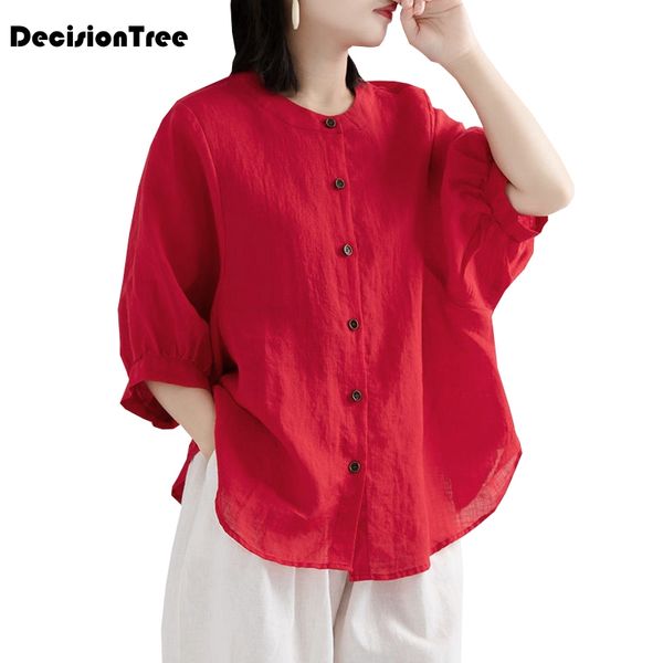 

2020 women qipao chinese traditional cheongsam blouse lady elegant satin clothing short sleeve classic vintage tang suit, Red