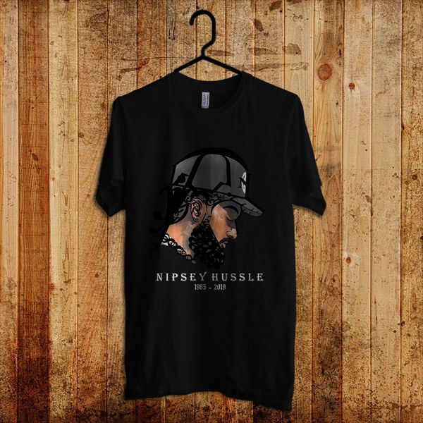 

nipsey hussle king рэпер hiphop креншоу меломаны black печати t-shirt xl mens 2020 новые моды