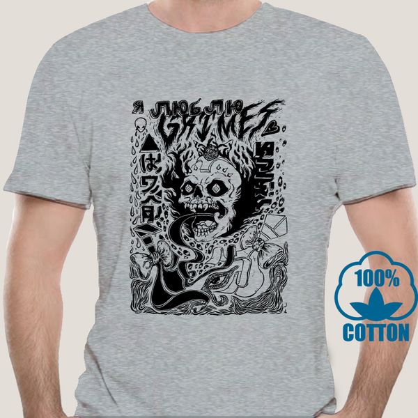 

2534a men tshirt grimes visions t shirt printed t-shirt tees top