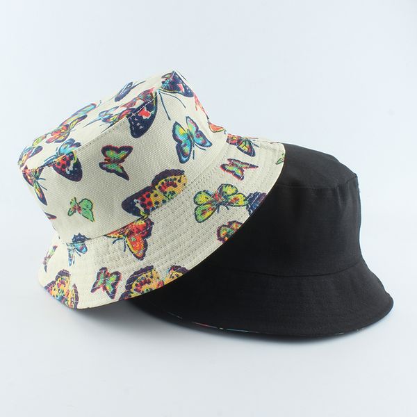 

bucket hat women butterfly print cute bucket hat reversible fisherman hat panama bucket cap outdoor casual sun hats gorros