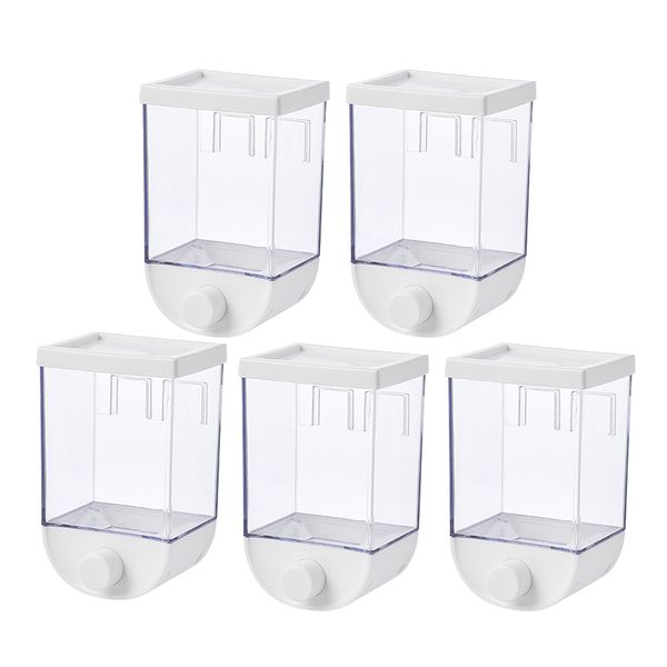 

5шт кухни настенная cereal dispenser сухой корм для хранения контейнера 1000ml