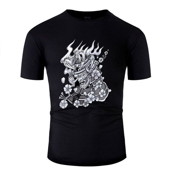 

printed samurai tshirt men letter men and women t-shirts o-neck big size 3xl 4xl 5xl