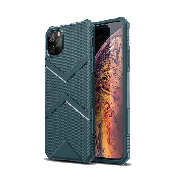 

anti-knock army shockproof case for iphone 11 pro luxury soft tpu silicone drop resistance phone back cover