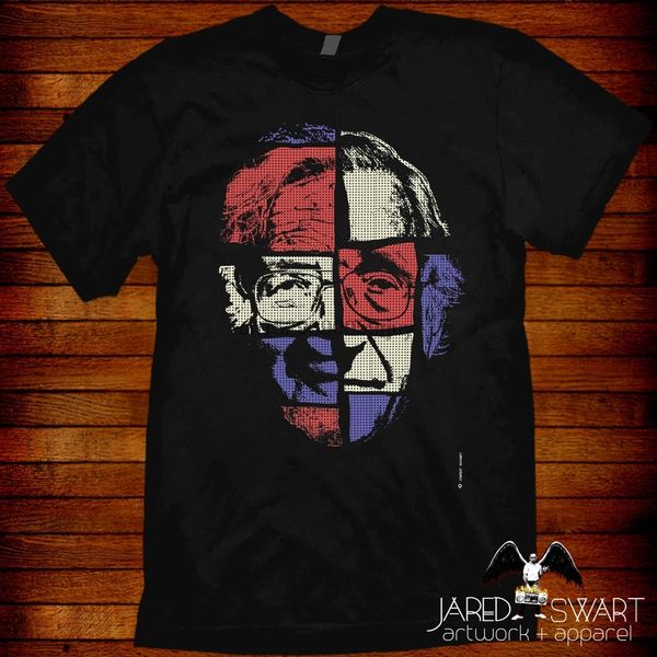 

noam chomsky designer t shirt artwork of jared swart pop art series s m l xl 2xl 3xl 4xl 5xl also in ladies fit s 2xl