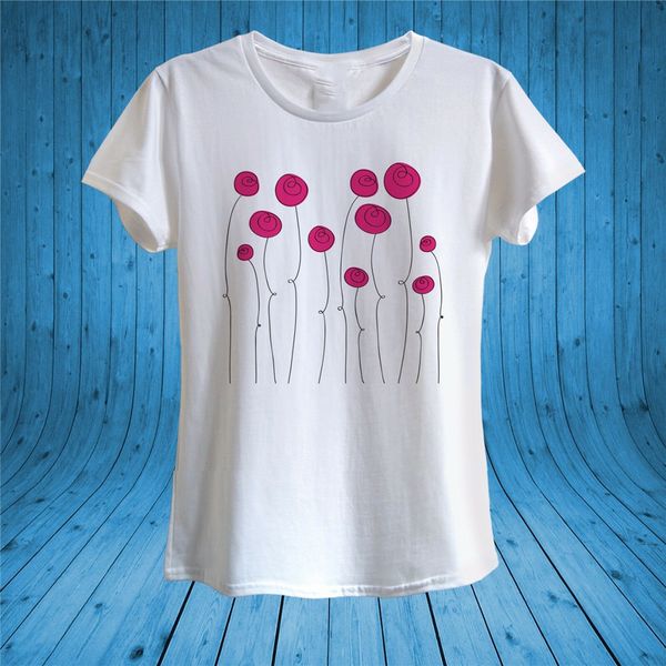 

red roses tÂ­-shirt 100% cotton women Â latest new style tee shirt