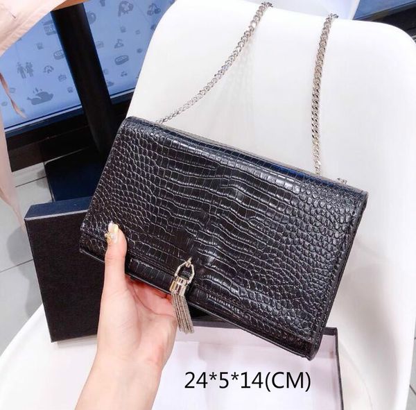 

сумки кошельки классический бренд цепи сумки на ремне, alligator crossbody сумка lasy design 3 письма с коробкой