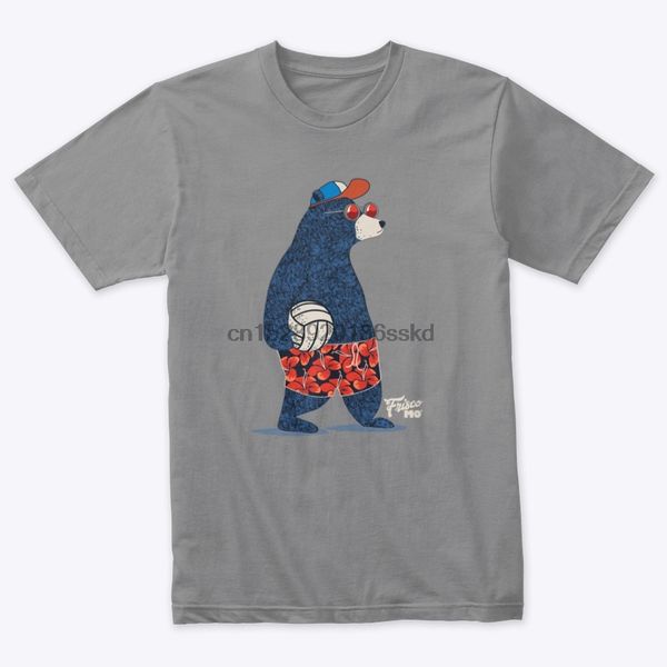 

мужчины тенниска пляжного волейбол медведь tshirts женщины футболки