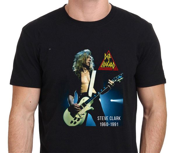 

вспоминая стив кларк английский гитарист legend men's черная футболка размер s-xxl summer style tee shirt