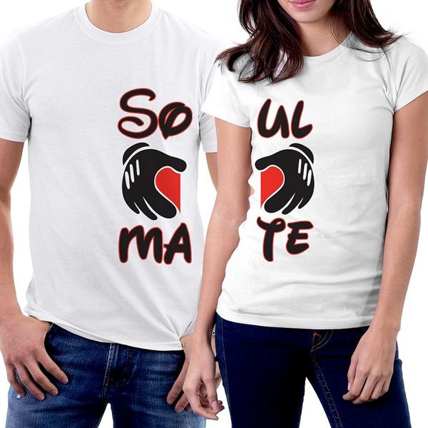 

2019 fashion summer style picontshirt funny matching couple lover novelty t-shirts tee shirt