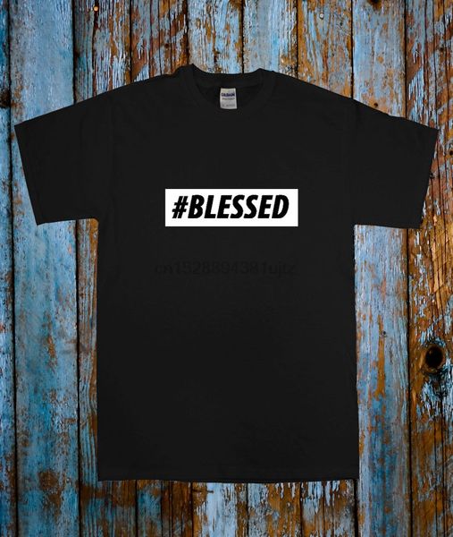 

hashtag blessed popular celeb tee t shirt black white blogger tumblr