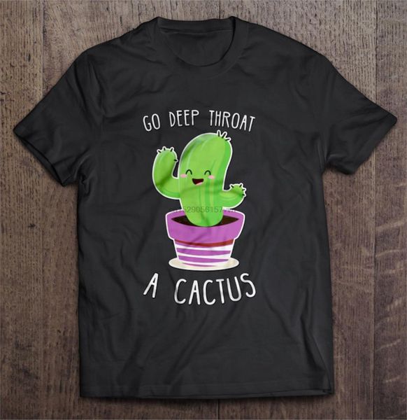 

мужчины футболки углубиться горло кактус женщина футболка