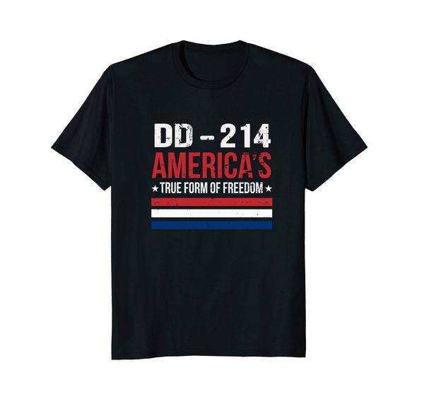 

2019 new summer tee shirt dd-214 shirt americas true form of om military gift cool t-shirt