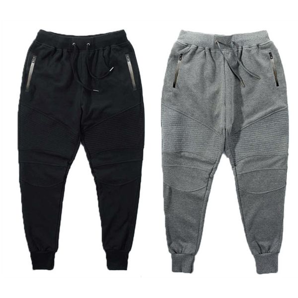 

aelfric eden g -dragon joggers sweatpants pleated simple men pants feet ninja trousers man cotton harem pants cozy casual men's clothin, Black