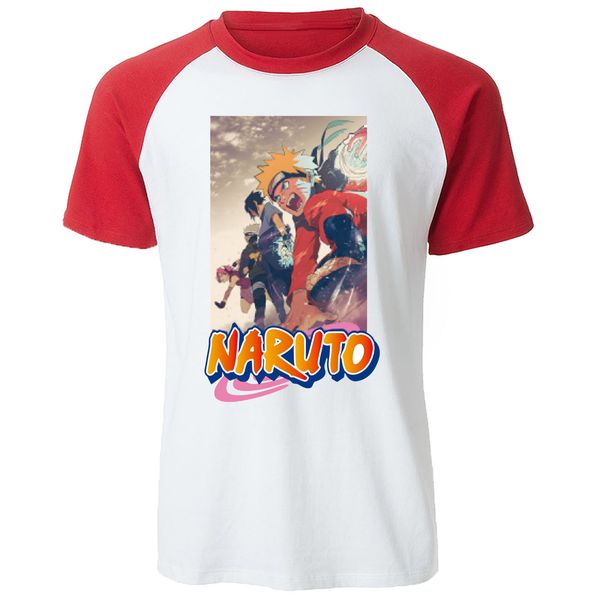 

uzumaki naruto team mens raglan t shirt japan anime print t-shirt brand casual harajuku streetwear tshirt summer cotton tee