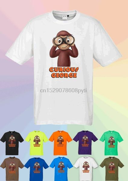 

kids curious george tshirt cotton cool casual pride t shirt men fashion tshirt funny