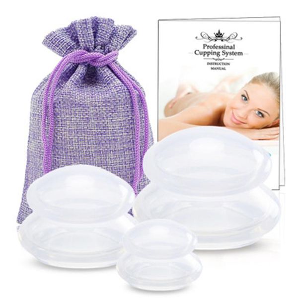 

full body massager 1pc silicone massage cups anticellulite set vacuum cup massageador facial suction drop