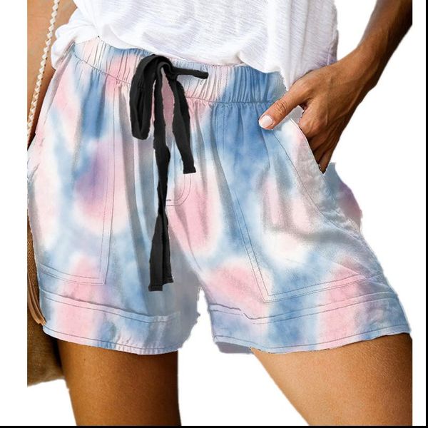 

2020 new print summer shorts pants womens shorts beach mid waist shorts fashion women casual plus size short pants 5xl, White;black