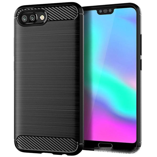 

luxury carbon fiber soft silicone tpu case for honor 10 gt anti scratch shockproof back shockproof bumper covers