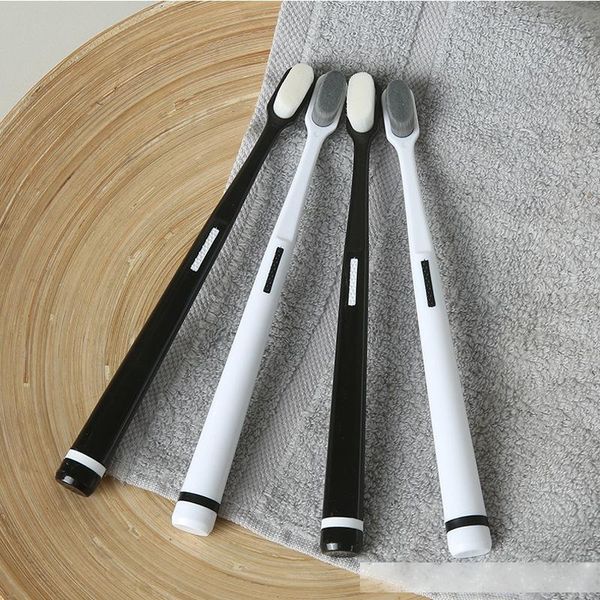

superfine toothbrush soft toothbrushes brush handle non slip sensitive teeth clean tongue coating oral cleaning tools 3 5yxa d2