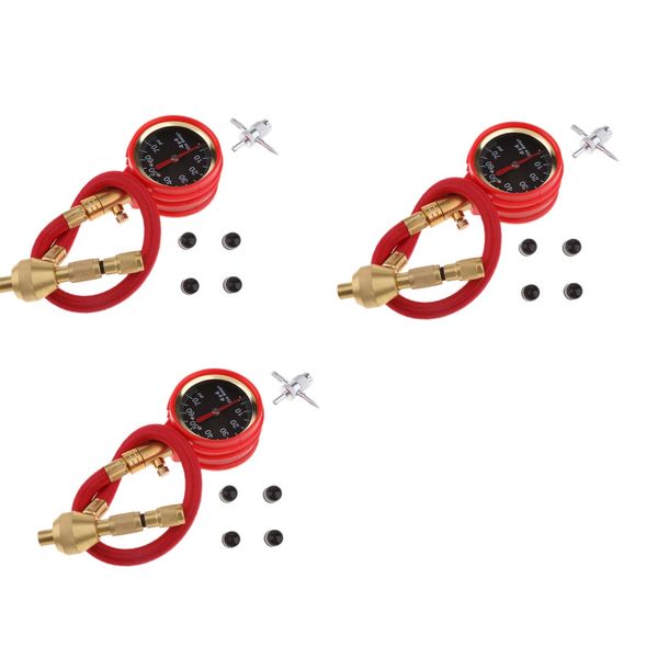 

3 установите механический указатель шин манометр шин дефлятор комплект крышки клапана