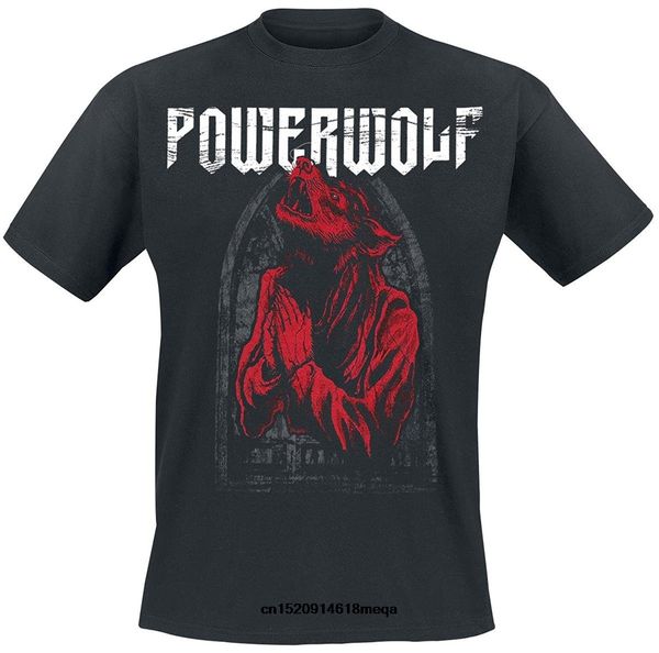 

t shirt mens summer t shirt powerwolf lupus dei t-shirt black casual loose short sleeve t shirts hight quality