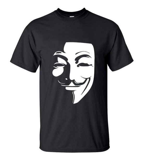 

v для vendetta 2019 лето новый стиль мужчины майка 100% хлопок высокого качества o-образным вырезом с коротким рукавом повседневная мода top