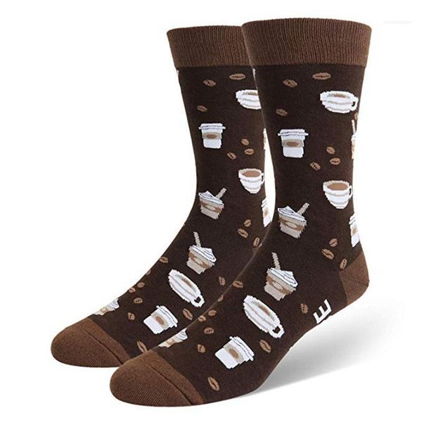 

clothing mid stockings cute style casual apparel womens fashion designer socks letter coffee print fashion female, Black;white