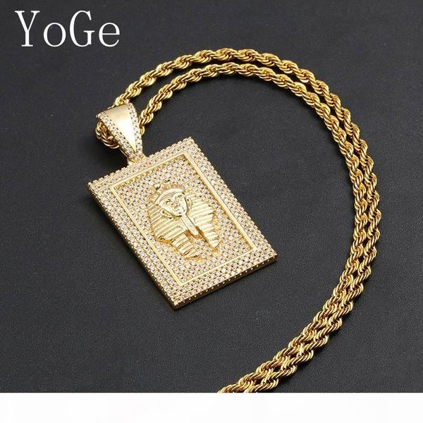

yoge statement hip-hop pharaoh head pendant necklace,fashion unique cubic zirconia specific character for man&women,hnd032, Silver