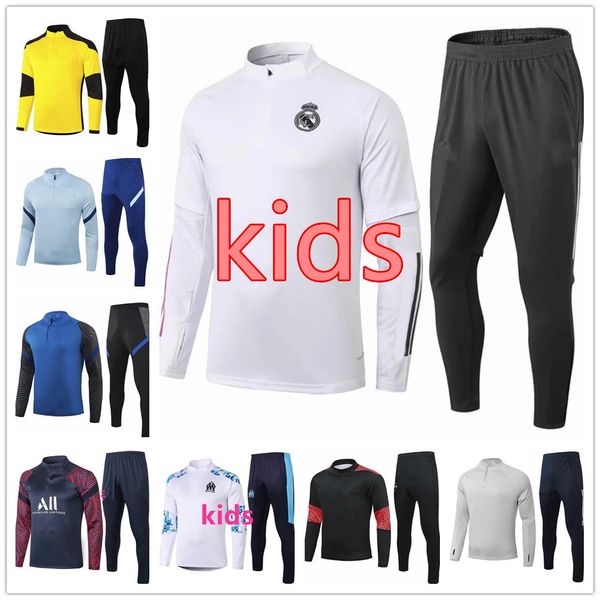 

2020 real madrid ajax tracksuit survetement training suit 2021 training suit long sleeve soccer sportswear tracksuit jogging, Black